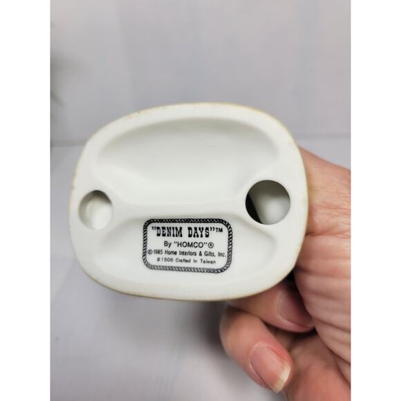 Vintage Denim Days, Homco Figurine 1506 Danny, A Time For Thanks - Picture 6 of 6